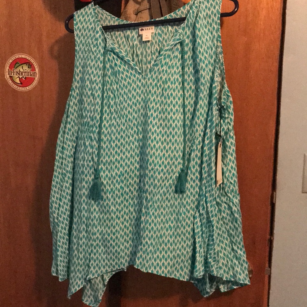 Sleeveless blouse never worn with tags.